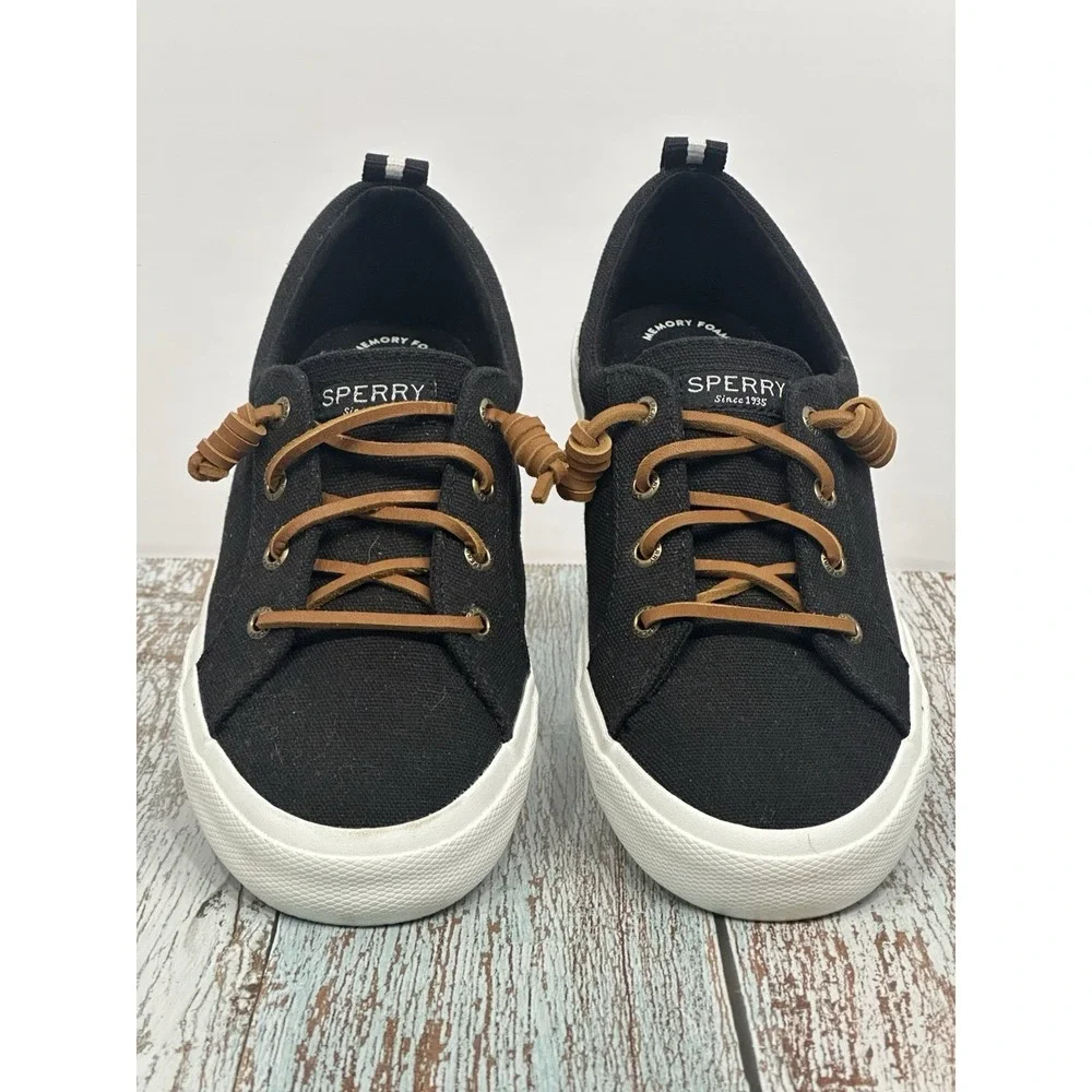 Sperry Femmes Black  Slip On Sneaker, Women's Size (7) STS84727